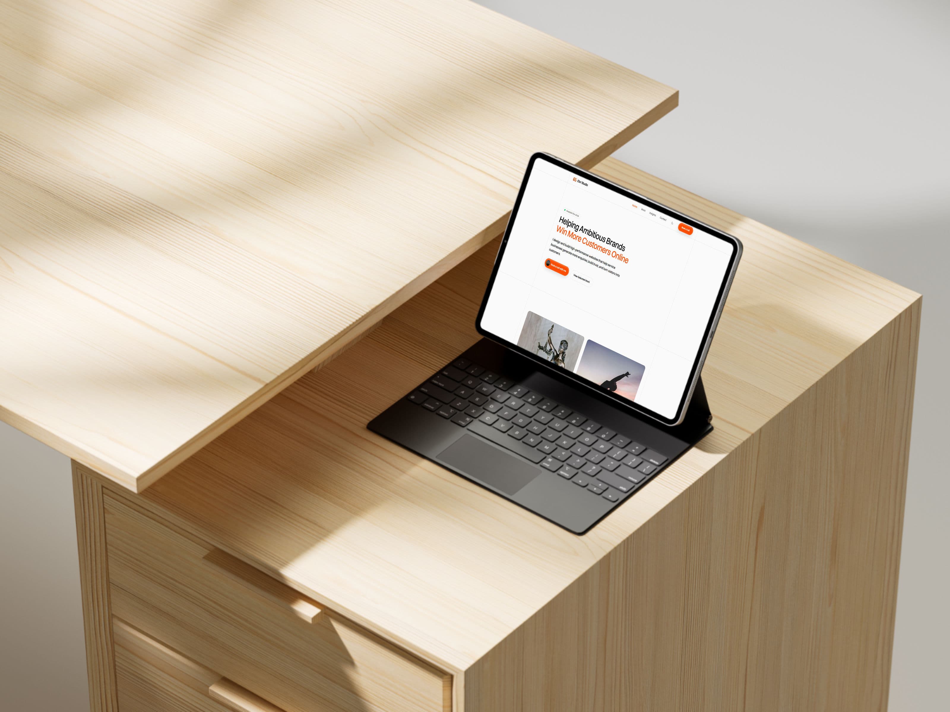 tablet mockup, 001